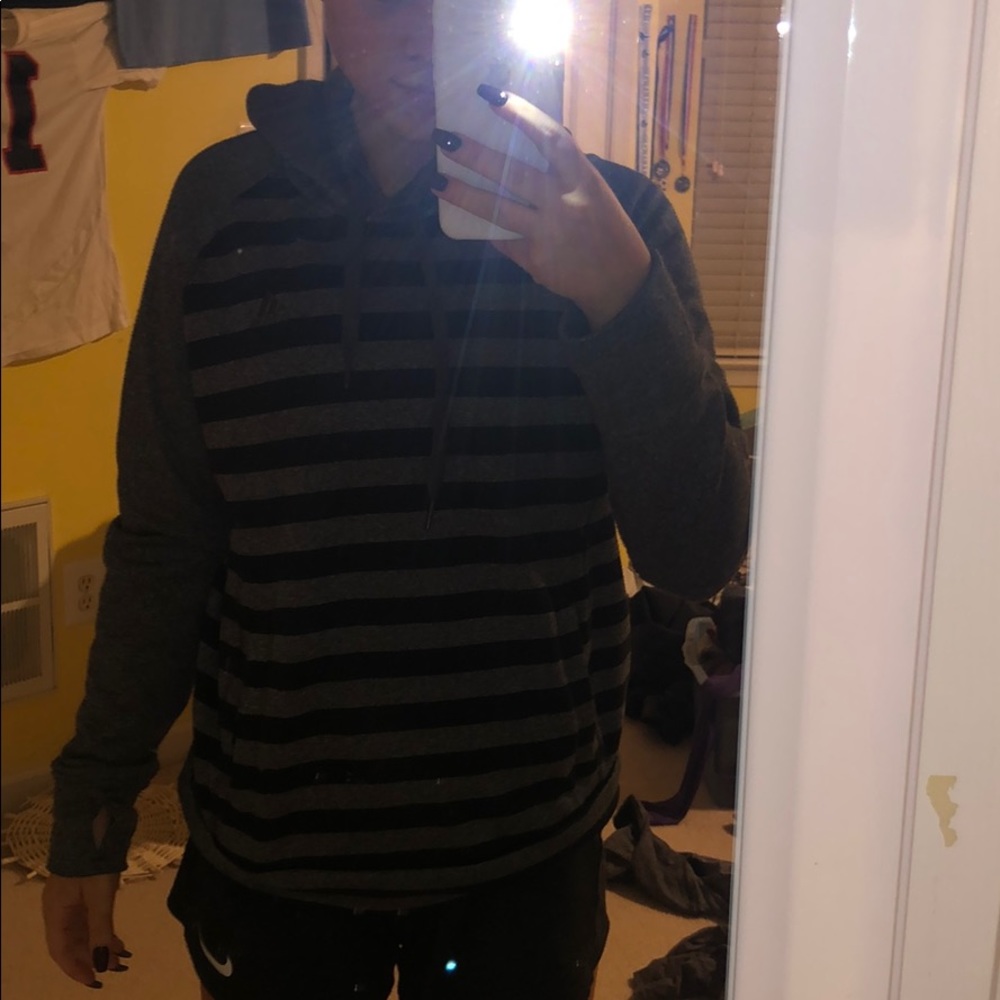 Adidas grey and black hoodie